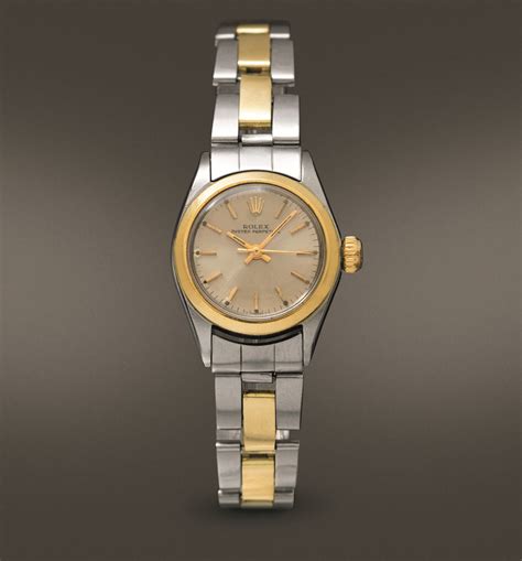 Rolex Oyster Perpetual lady two tone oro giallo e acciaio